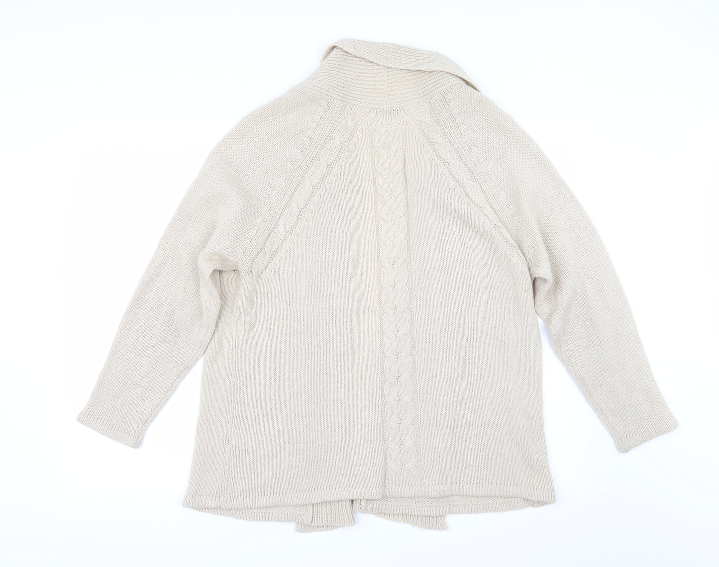 BHS Womens Beige   Cardigan Jumper Size 16