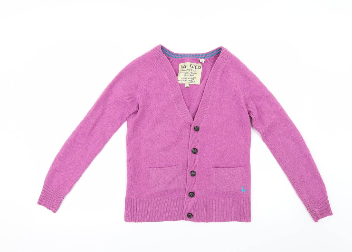 Jack Wills Womens Pink   Cardigan Jumper Size 8