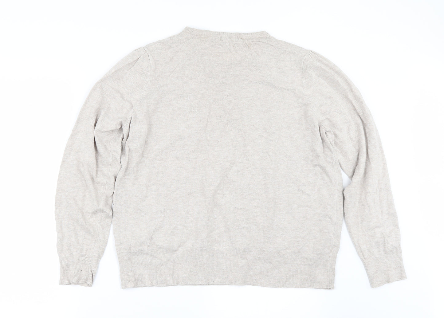 Marks and Spencer Womens Beige   Cape Jumper Size 20