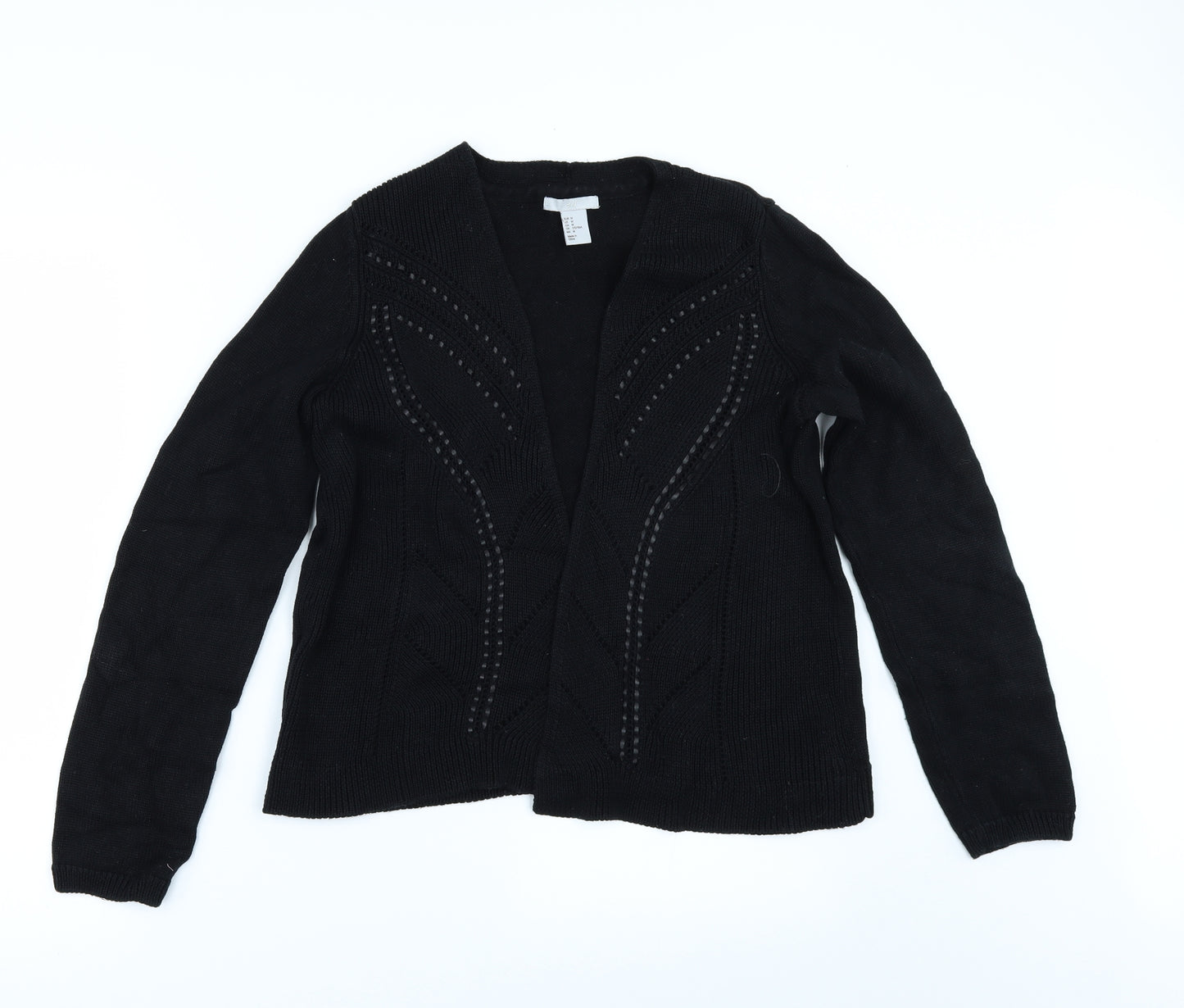 H&M Womens Black   Cardigan Jumper Size M