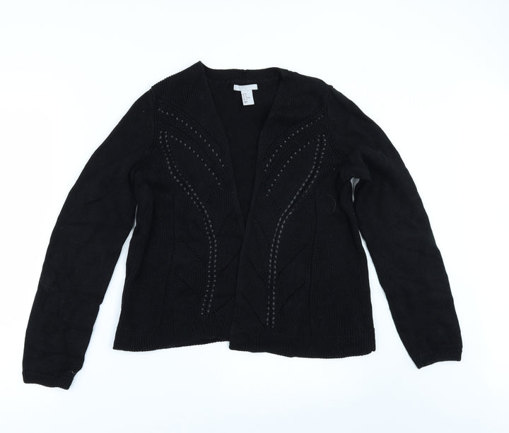 H&M Womens Black   Cardigan Jumper Size M