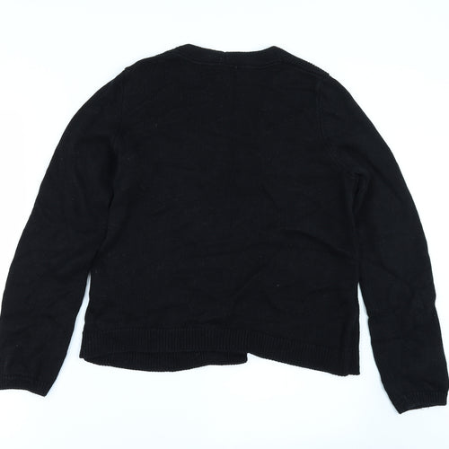 H&M Womens Black   Cardigan Jumper Size M