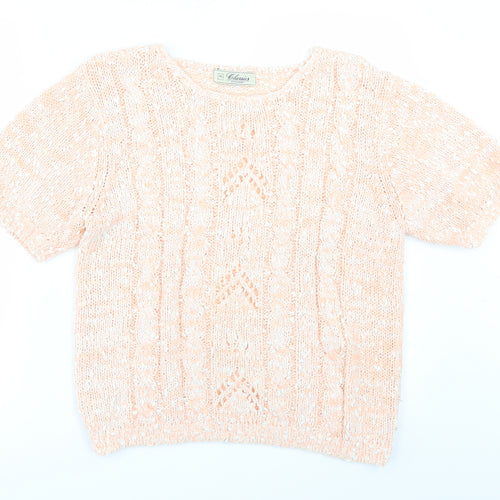 Debenhams Womens Orange   Pullover Jumper Size M