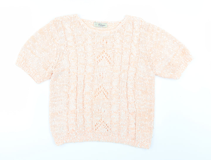 Debenhams Womens Orange   Pullover Jumper Size M