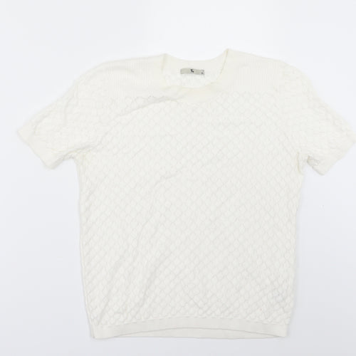 TU Womens White   Pullover Jumper Size 10