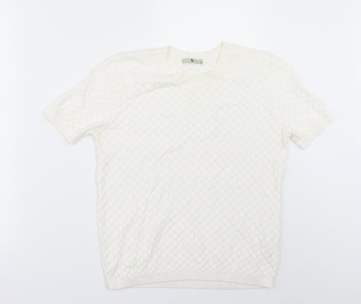 TU Womens White   Pullover Jumper Size 10