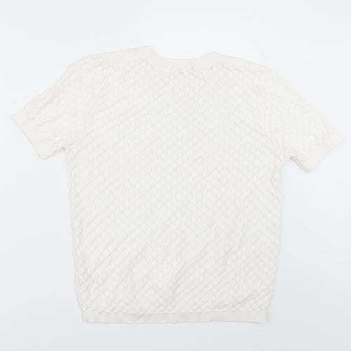 TU Womens White   Pullover Jumper Size 10