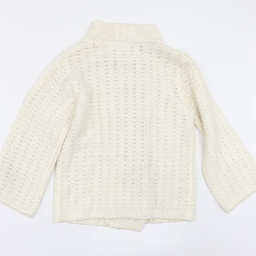 Internacionale Womens Ivory   Cardigan Jumper Size 8