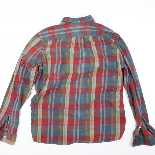 H&M Mens Multicoloured Check   Button-Up Size L