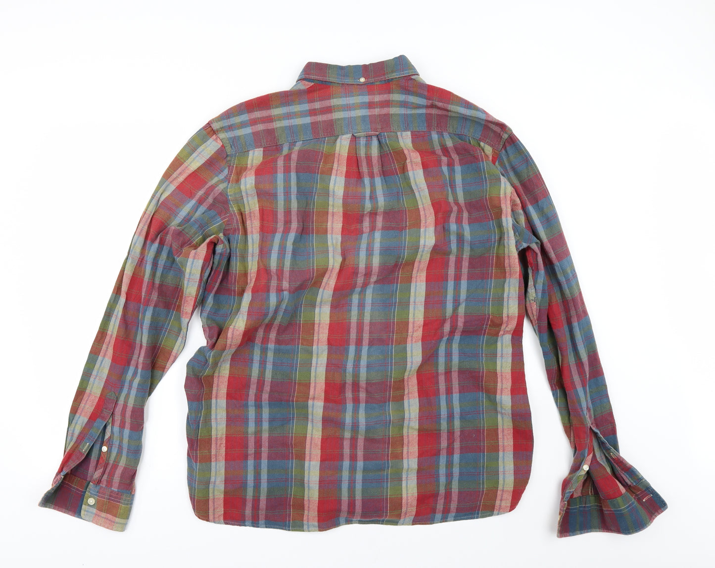 H&M Mens Multicoloured Check   Button-Up Size L