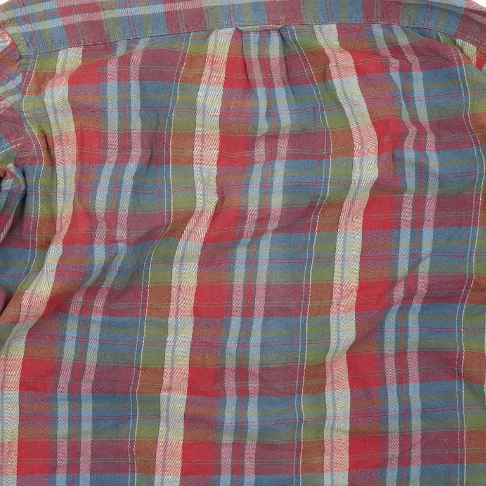 H&M Mens Multicoloured Check   Button-Up Size L