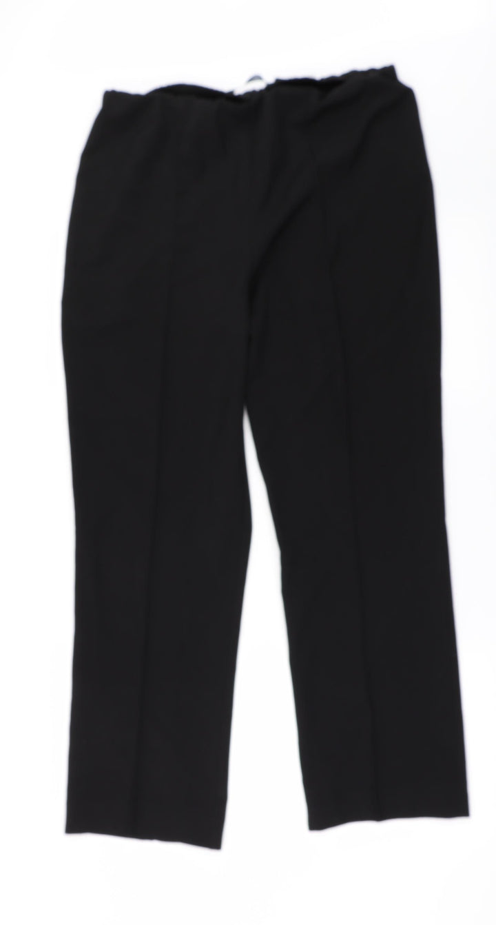 BM Womens Black Trousers Size 14 L29 in