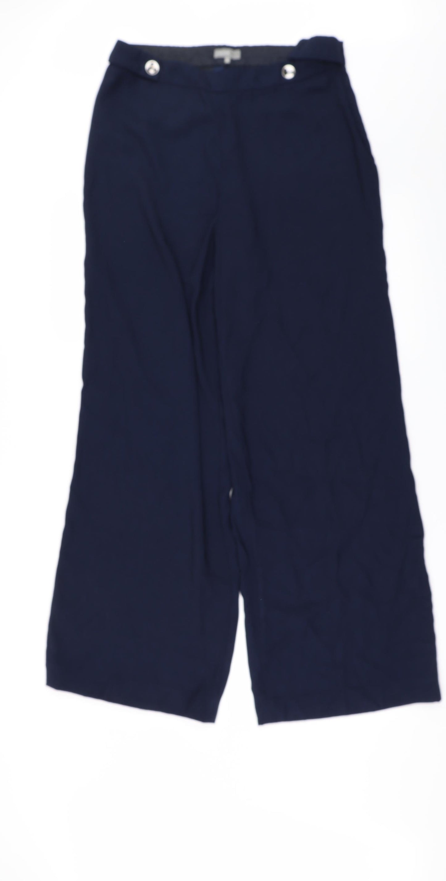 Jaeger Womens Blue   Trousers  Size 12 L30 in - WIDE LEG