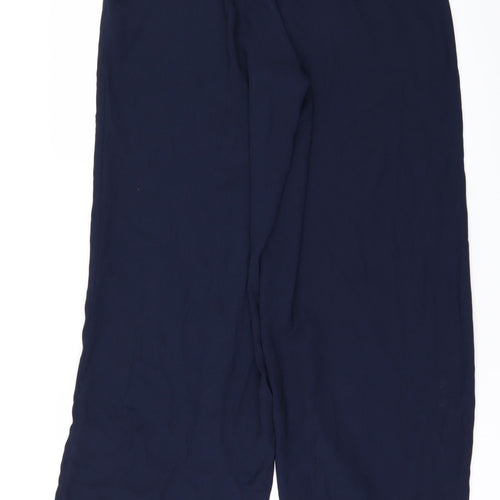 Jaeger Womens Blue   Trousers  Size 12 L30 in - WIDE LEG