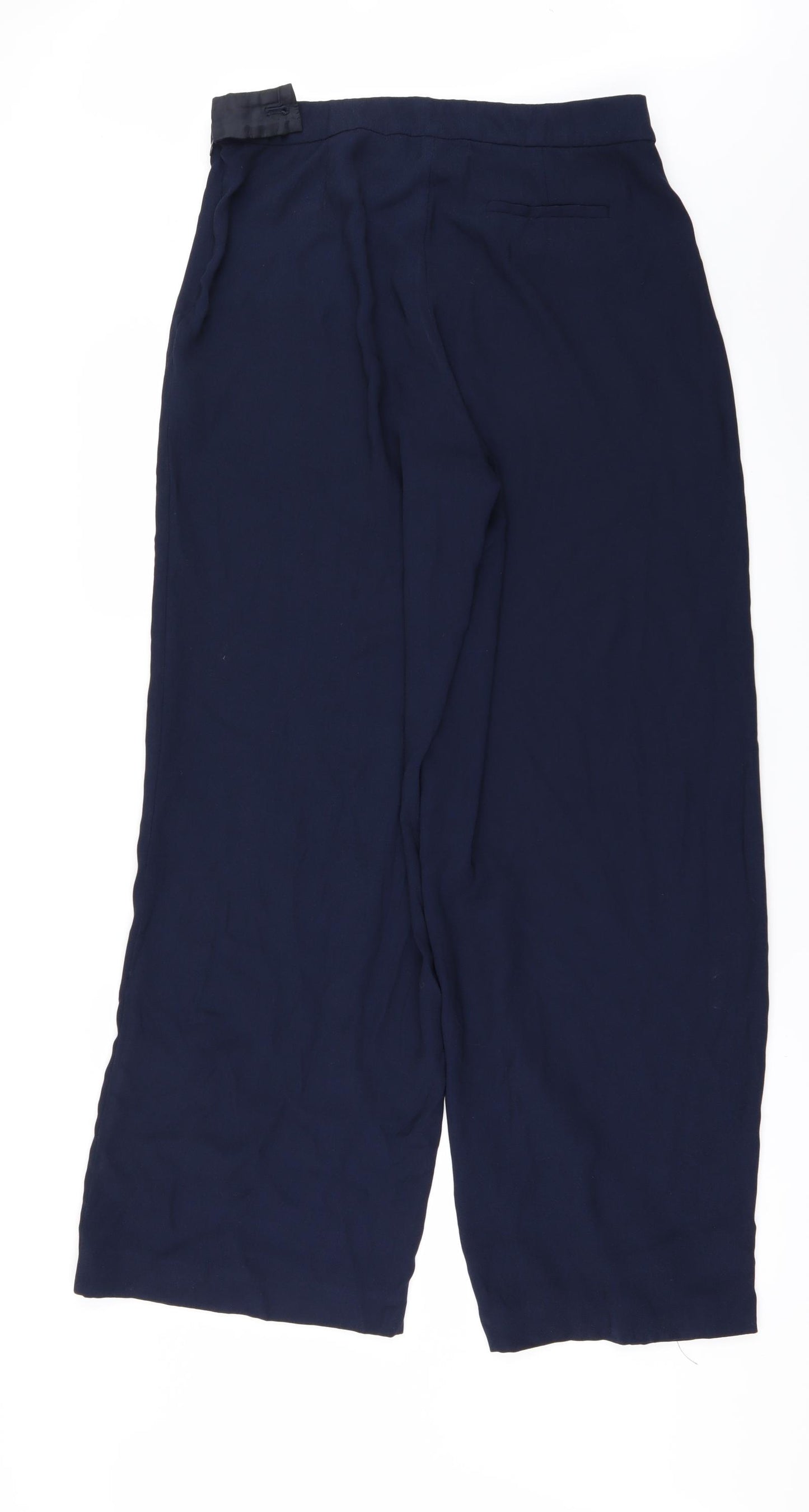 Jaeger Womens Blue   Trousers  Size 12 L30 in - WIDE LEG