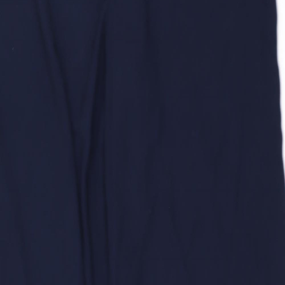 Jaeger Womens Blue   Trousers  Size 12 L30 in - WIDE LEG