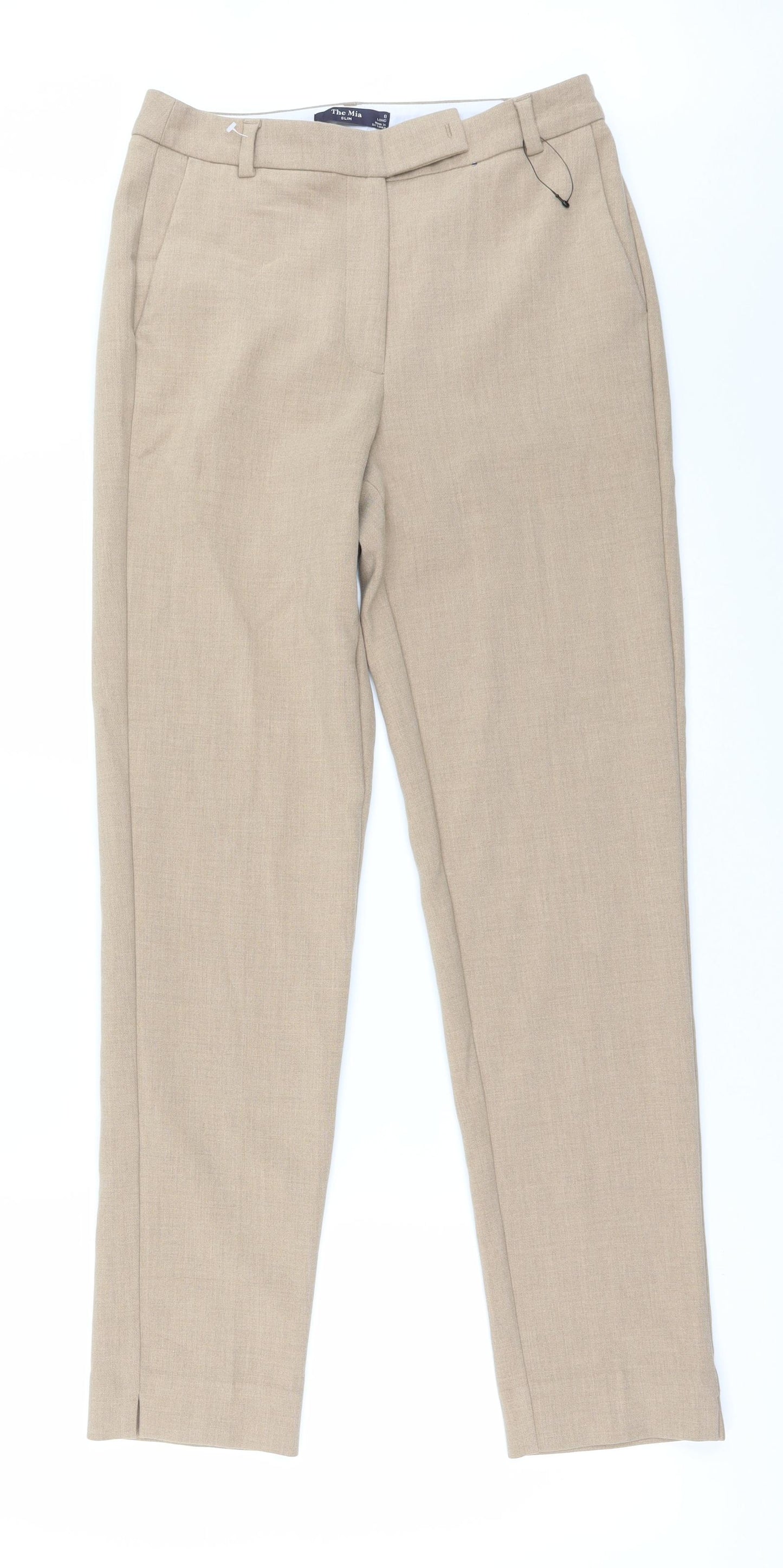Marks and Spencer Womens Beige   Trousers  Size 8 L30 in