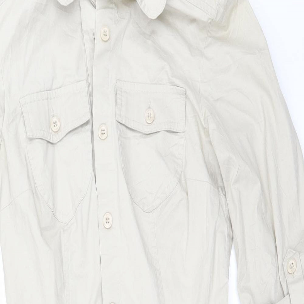 MNG collection Womens Beige   Shirt Dress  Size XS