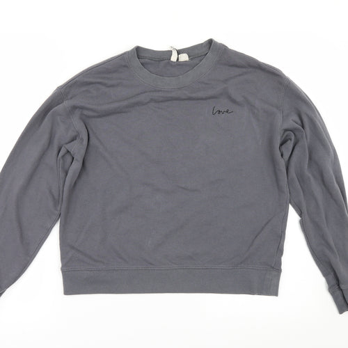 Divided by H&M Womens Grey   Pullover Sweatshirt Size M