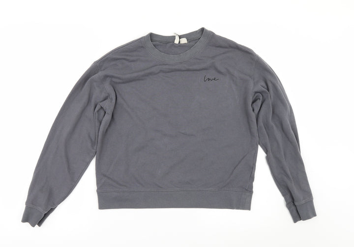 Divided by H&M Womens Grey   Pullover Sweatshirt Size M