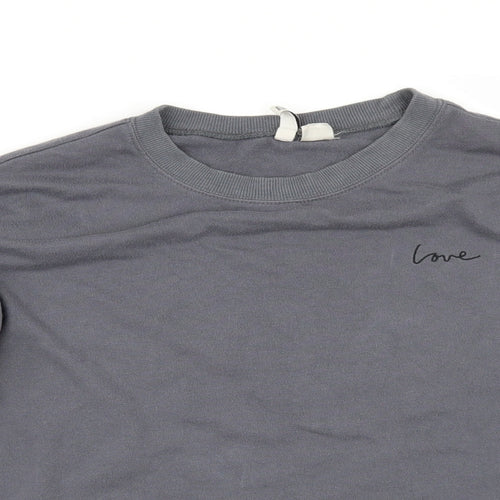 Divided by H&M Womens Grey   Pullover Sweatshirt Size M