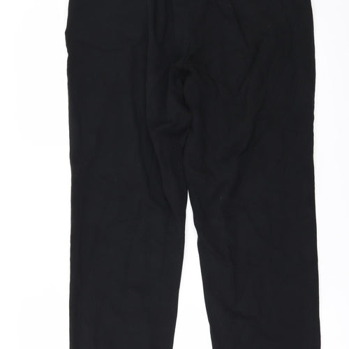Marks and Spencer Mens Black   Trousers  Size 16 L29 in