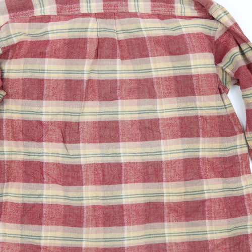 Foster's Mens Red Check   Button-Up Size L