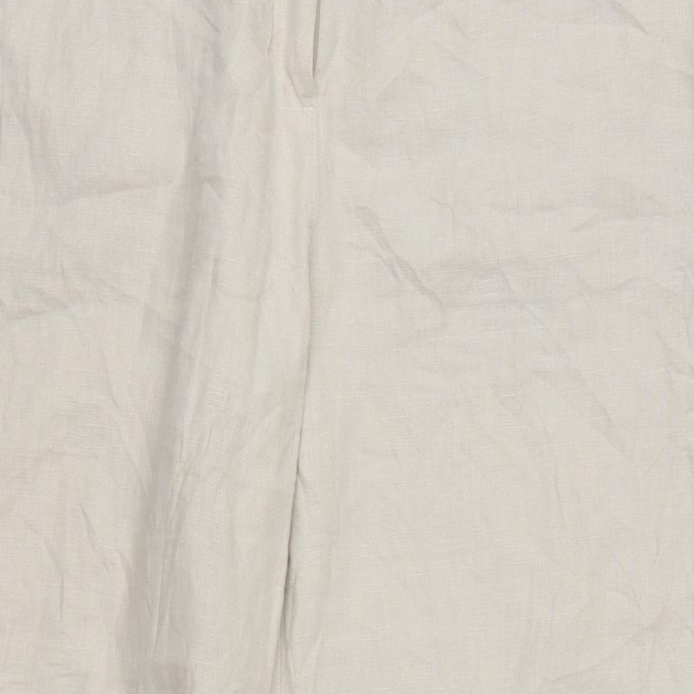 NEXT Womens Beige   Trousers  Size 16 L29.5 in