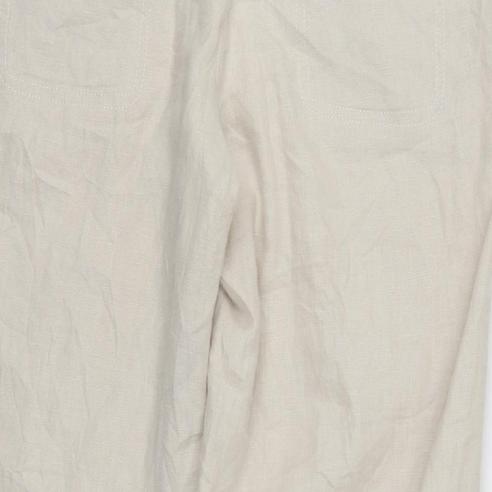 NEXT Womens Beige   Trousers  Size 16 L29.5 in