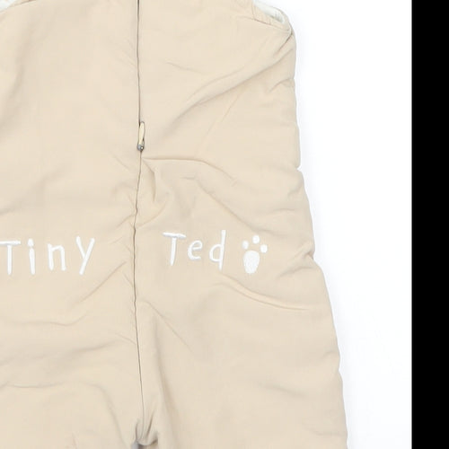 Tiny Ted Baby Beige   Romper One-Piece Size 3-6 Months  - Bear