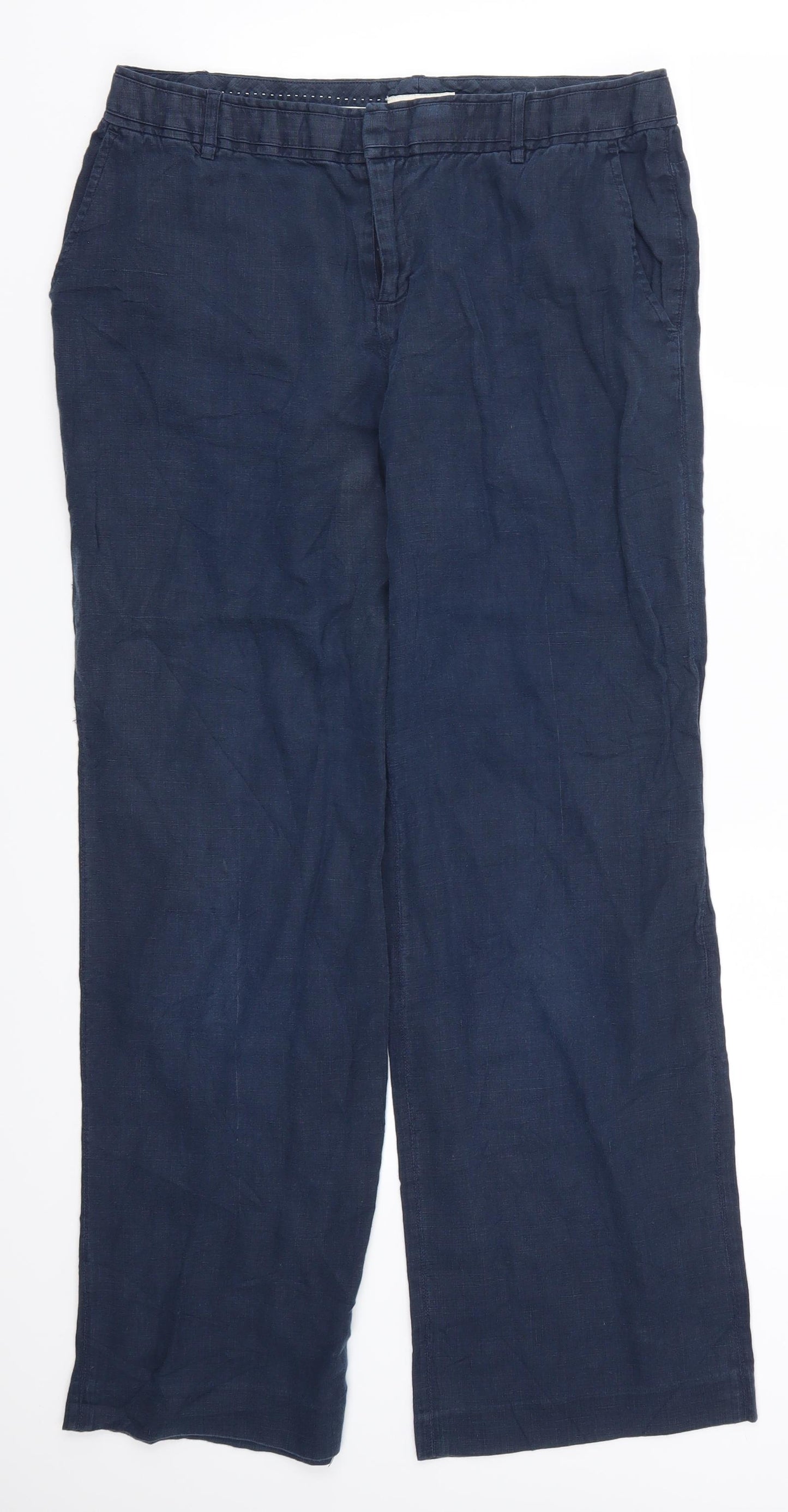 Monsoon Womens Blue   Trousers  Size 12 L29 in