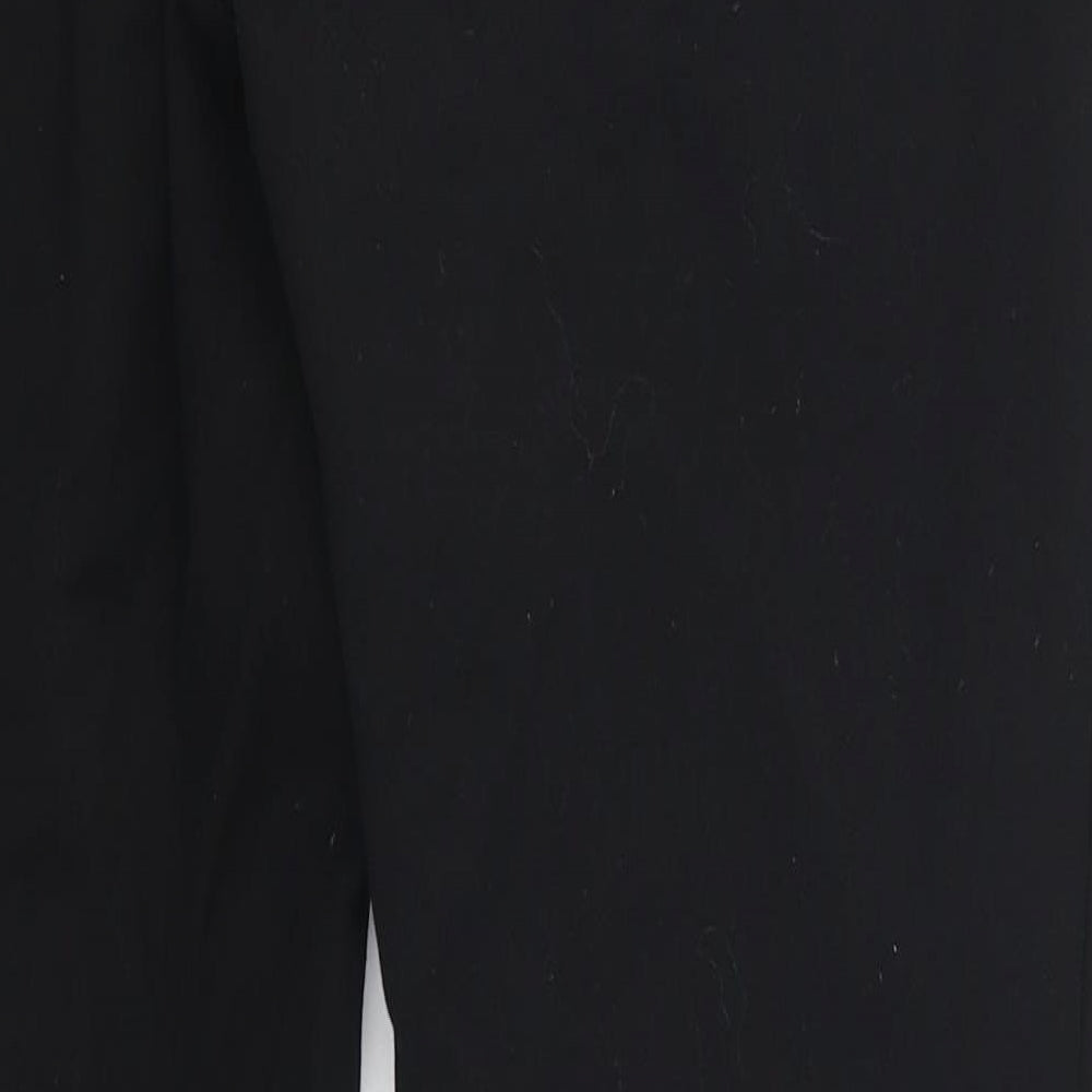 Ectu Womens Black   Trousers  Size 12 L28 in