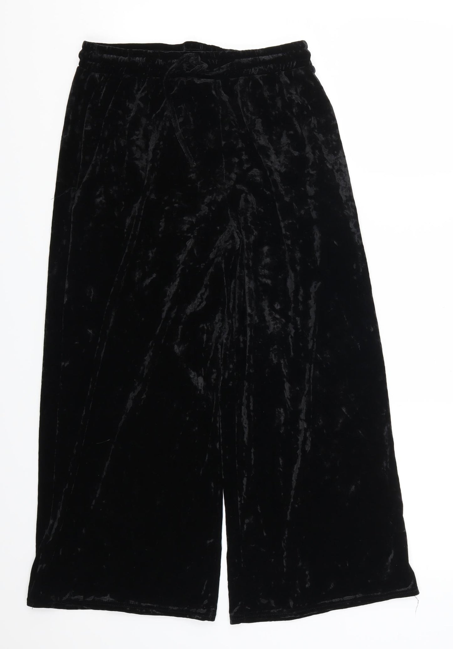 Light Before Dark Womens Black   Cropped Trousers Size M L22 in