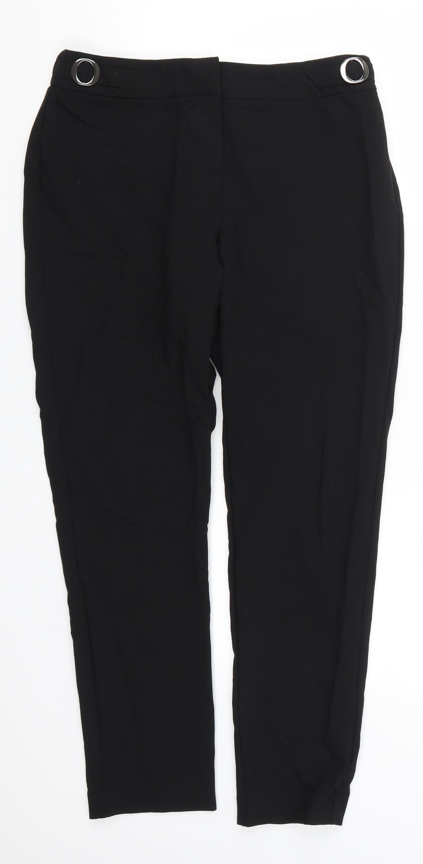 Principles Womens Black   Trousers  Size 10 L26 in