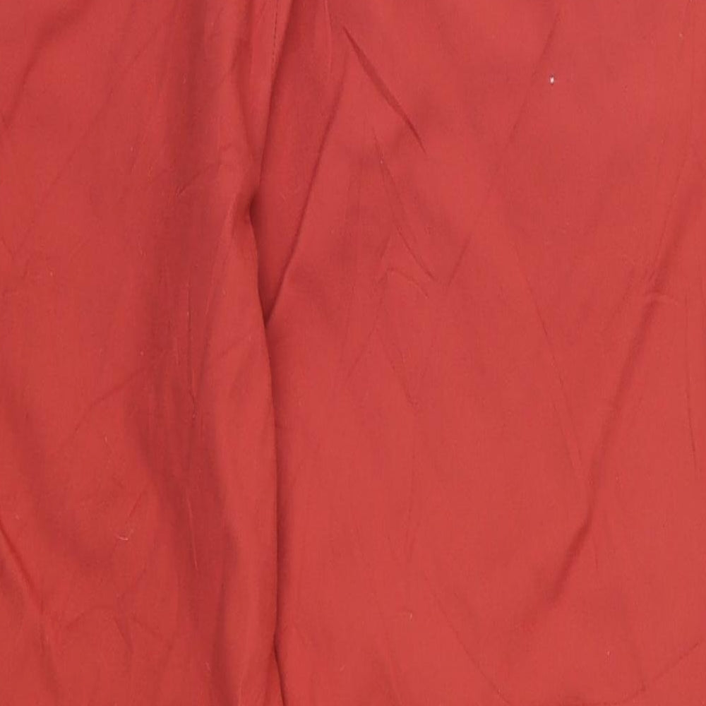 Long Tall Sally Womens Red   Cropped Trousers Size 16 L27 in