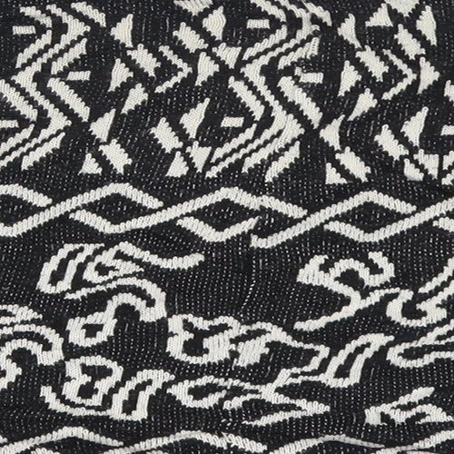 Topshop Womens Black Geometric  Pullover Jumper Size 10