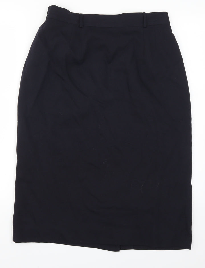 Preworn Womens Blue   Straight & Pencil Skirt Size 30 in