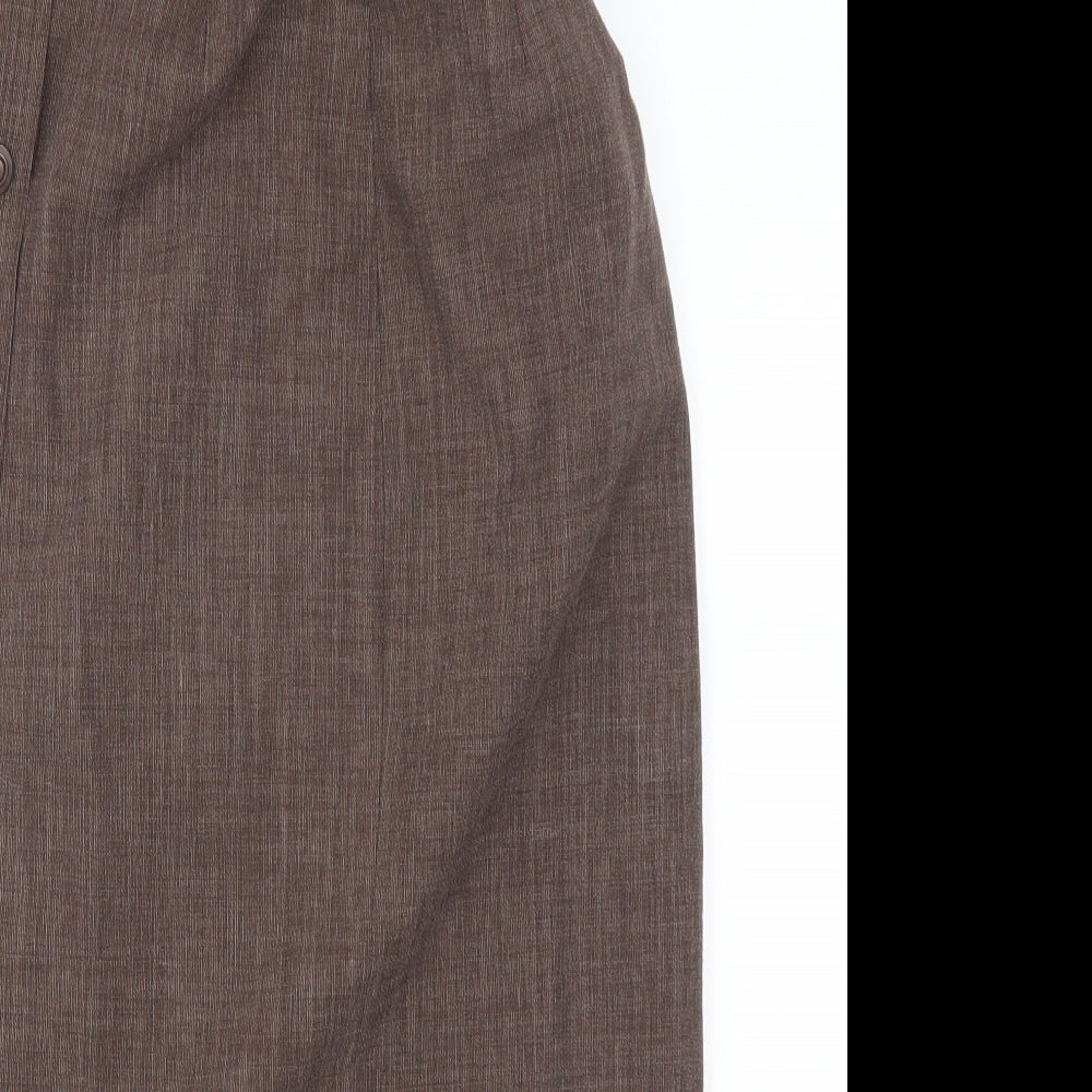 Alexon Womens Brown   Straight & Pencil Skirt Size 10