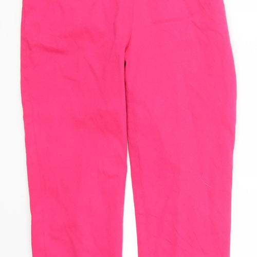 Pinciples Womens Pink   Cropped Trousers Size 10 L20.5 in