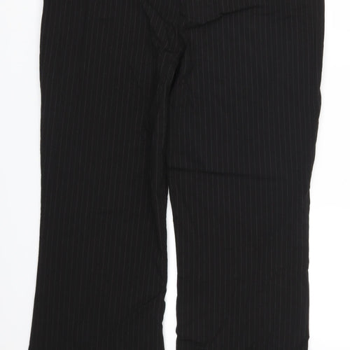 George Womens Black Striped  Trousers  Size 18 L30 in