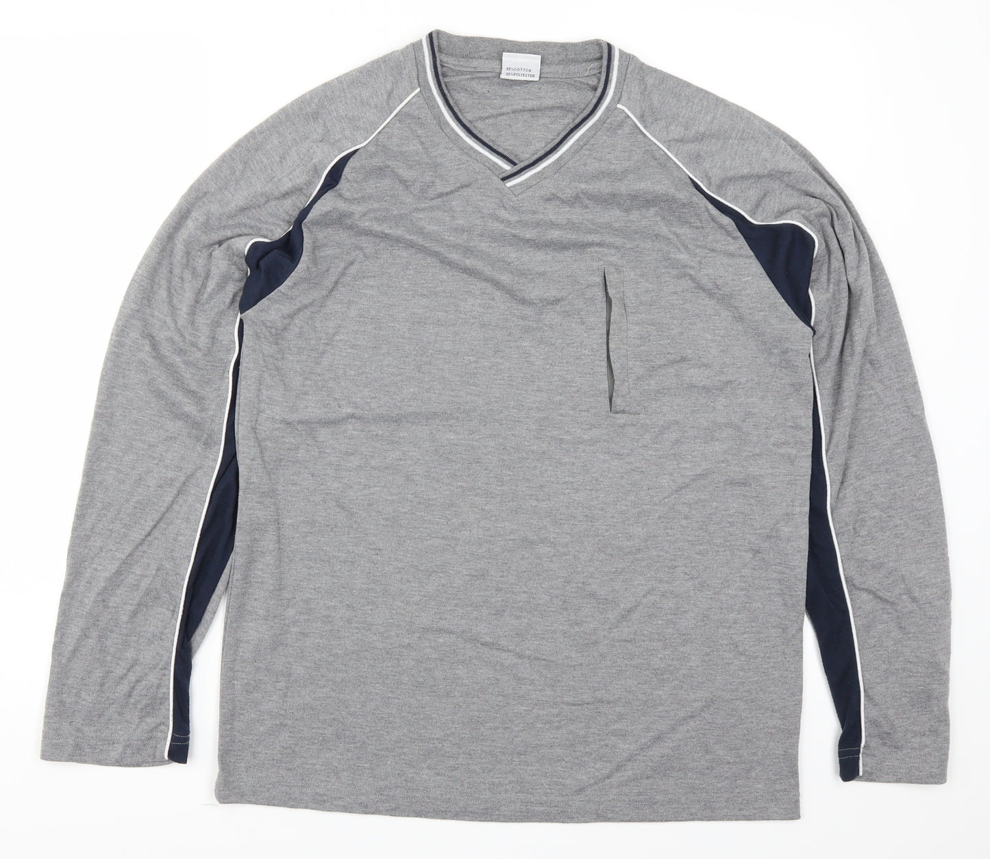 MMM Mens Grey   Pullover Sweatshirt Size L