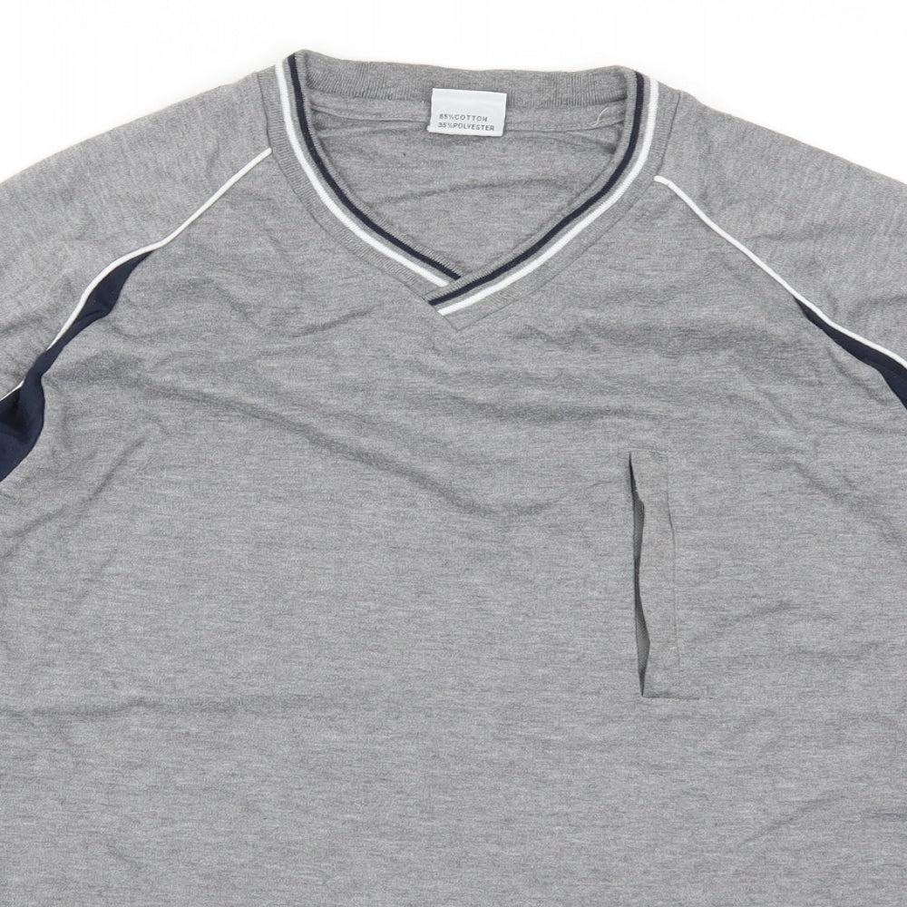 MMM Mens Grey   Pullover Sweatshirt Size L