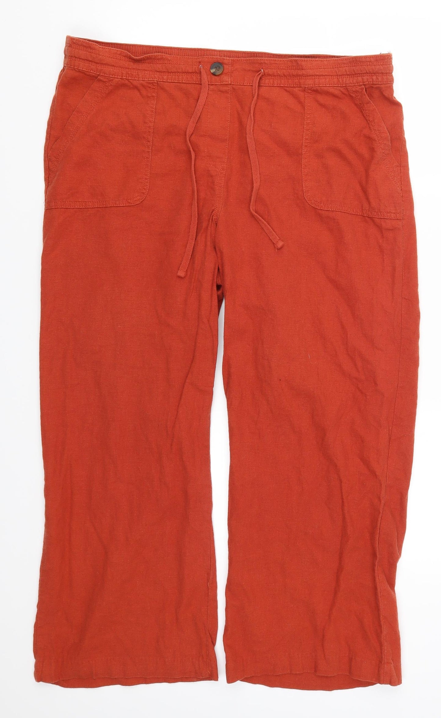 George Womens Red   Trousers  Size 18 L26 in - Rust Coloured