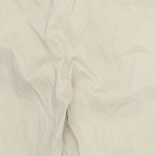 Marks and Spencer Womens Beige   Cropped Trousers Size 12 L20 in