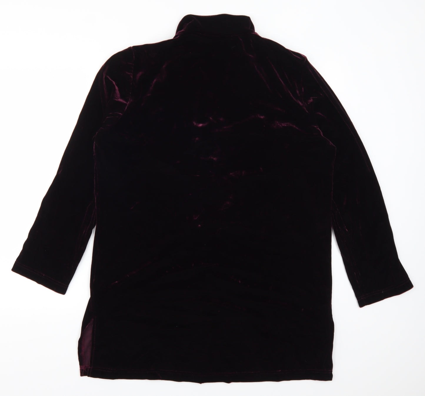 EWM Womens Purple   Basic Button-Up Size 16