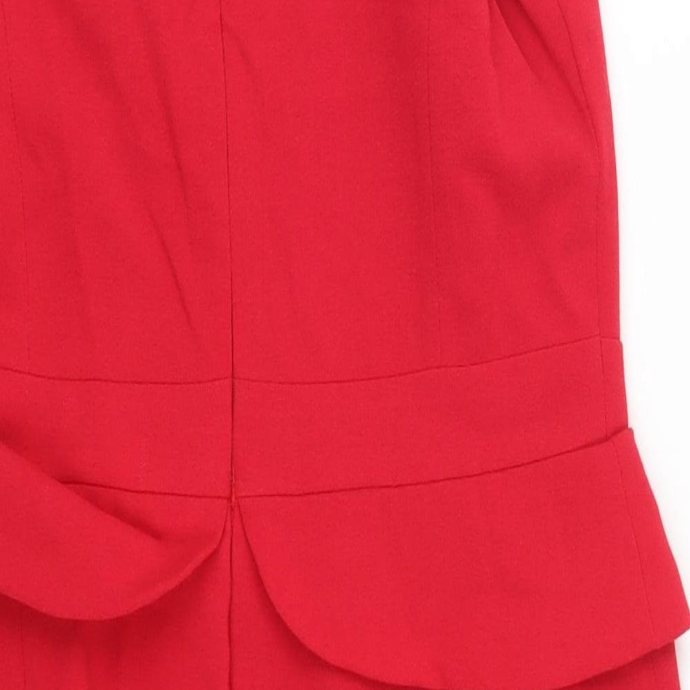 Papaya Womens Red   Pencil Dress  Size 14