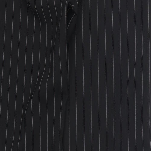 Select Womens Black Striped  Trousers  Size 12 L31 in
