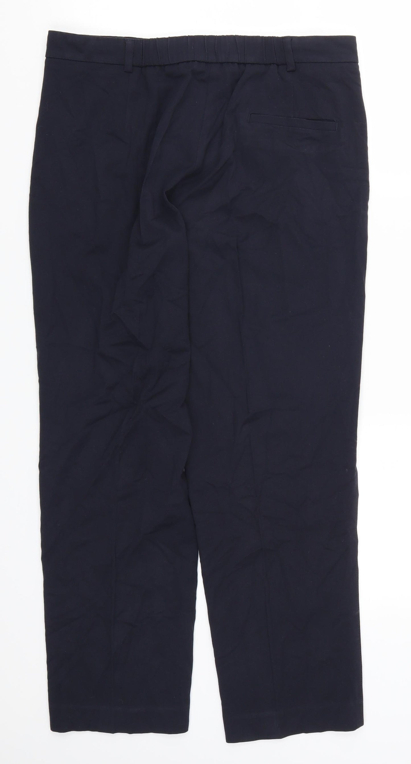Marks and Spencer Womens Blue   Trousers  Size 12 L26.5 in