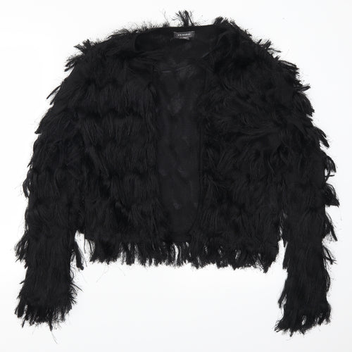 Primark Womens Black   Cardigan Jumper Size 10  - Fluffy