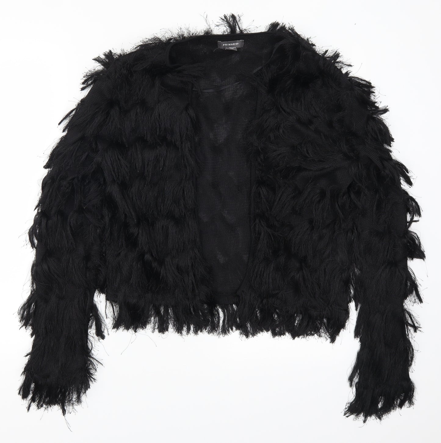 Primark Womens Black   Cardigan Jumper Size 10  - Fluffy
